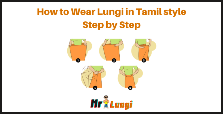 wear lungi in tamil style